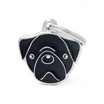 MyFamily - Medalion Pug negru