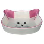 Trixie - Castron ceramic cap de pisica 0,25 ml/12 cm roz - 24494