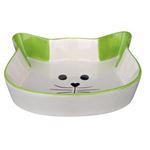 Trixie - Castron ceramic cap de pisica 0,25 ml/12 cm verde - 24494