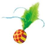Petstages - Catnip Feathered Ball and Loop