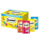 Dreamies Selection Box - Pui, branza, somon, vita - 4 x 30 g
