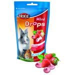 Trixie - Mini dropsuri cu capsuni - 75 g