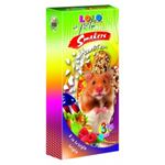 Lolo pets - Batoane 3 IN1 Mix hamsteri - 130 g