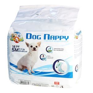 Dog Nappy - Scutece pentru caini 2-3 kg/23-25 cm - 14 buc