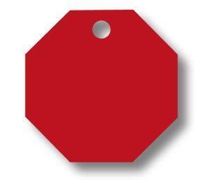 Imac - Medalion Hexagon S rosu