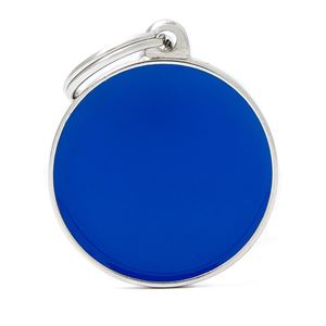 MyFamily - Medalion rotund L albastru