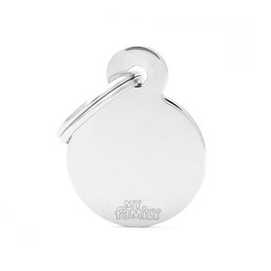 MyFamily - Medalion rotund alama S silver