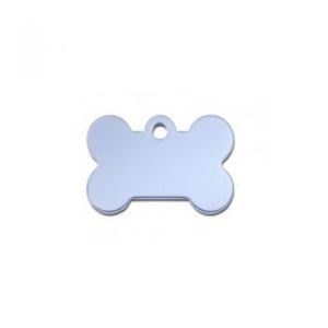 Pet Scribe - Medalion Os mic aluminiu bleu