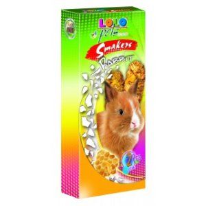 Lolo pets - Batoane cu miere iepuri - 90 g