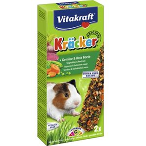 Vitakraft - Baton cu legume si sfecla pentru porcusori de Guineea - 112 g/2 buc
