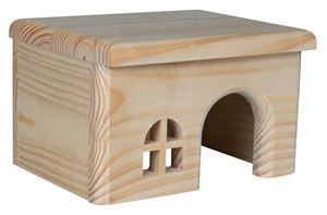 Trixie - Casuta din lemn pentru hamsteri 15 x 12 x 15 cm